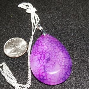 Large agate necklace